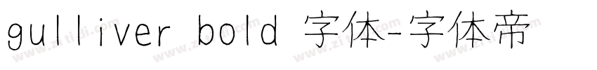gulliver bold 字体字体转换